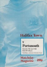 Halifax Town v Portsmouth 19-Apr-1980