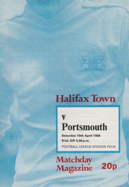 Halifax Town v Portsmouth 19-Apr-1980