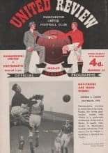 Manchester United v Portsmouth 27-Mar-1959