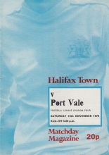 Halifax Town v Port Vale 10-Nov-1979