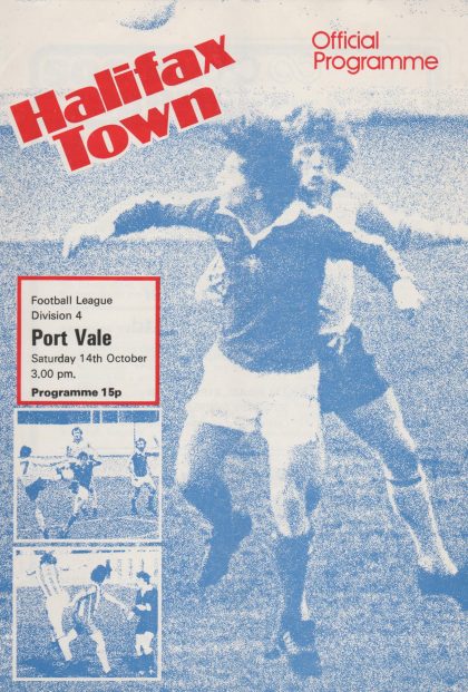 Halifax Town v Port Vale 14-Oct-1978