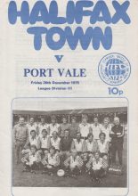 Halifax Town v Port Vale 26-Dec-1975