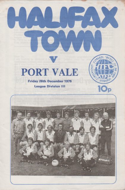 Halifax Town v Port Vale 26-Dec-1975