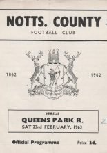 Notts County v Queens Park Rangers 23-Feb-1963