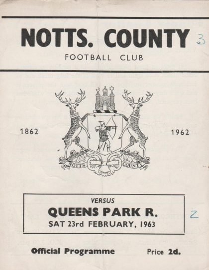 Notts County v Queens Park Rangers 23-Feb-1963