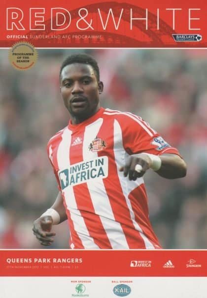 Sunderland v Queens Park Rangers 27-Nov-2012