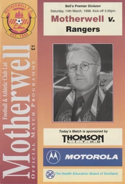 Motherwell v Glasgow Rangers 14-Mar-1998