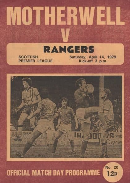 Motherwell v Glasgow Rangers 14-Apr-1979