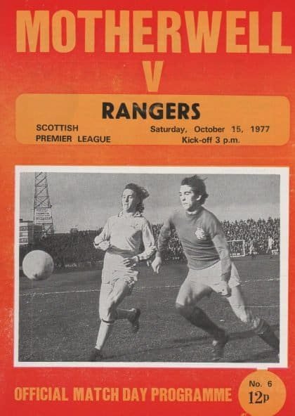Motherwell v Glasgow Rangers 15-Oct-1977