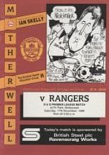 Motherwell v Glasgow Rangers 17-Nov-1990