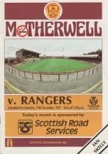 Motherwell v Glasgow Rangers 19-Dec-1987
