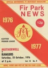 Motherwell v Glasgow Rangers 23-Oct-1976