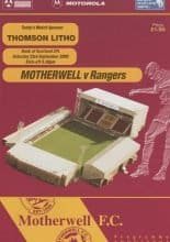 Motherwell v Glasgow Rangers 23-Sep-2000