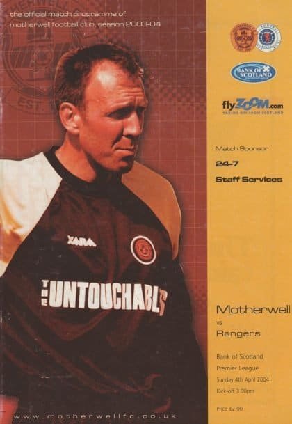 Motherwell v Glasgow Rangers 04-Apr-2004