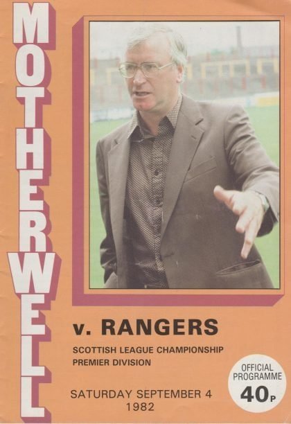 Motherwell v Glasgow Rangers 04-Sep-1982