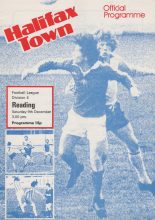 Halifax Town v Reading 09-Dec-1978