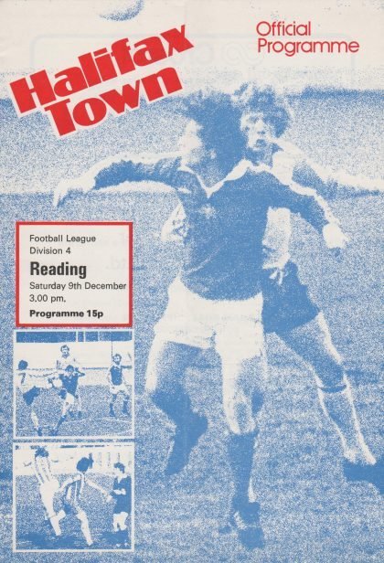 Halifax Town v Reading 09-Dec-1978