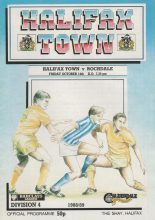 Halifax Town v Rochdale  14-Oct-1988