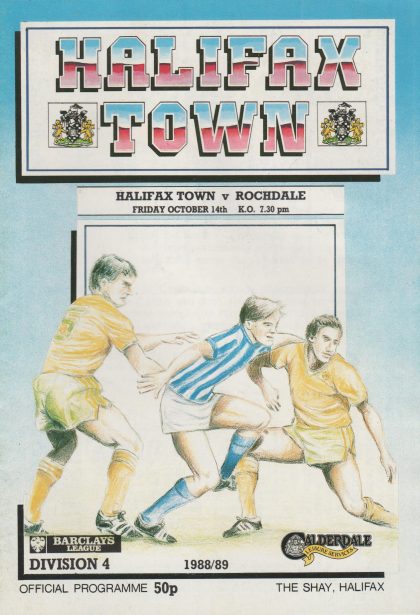 Halifax Town v Rochdale  14-Oct-1988