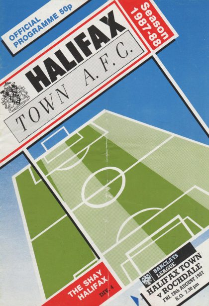 Halifax Town v Rochdale  28-Aug-1987