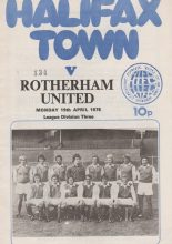 Halifax Town v Rotherham United 19-Apr-1976