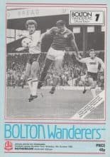 Bolton Wanderers v Rotherham United 09-Oct-1982