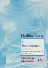 Halifax Town v Scarborough 24-Nov-1979