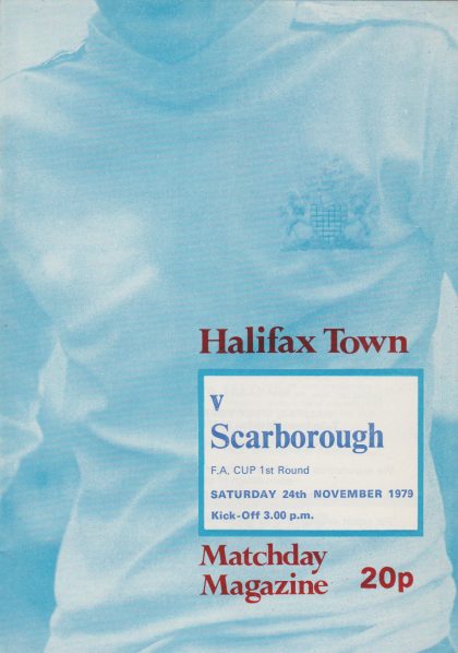 Halifax Town v Scarborough 24-Nov-1979