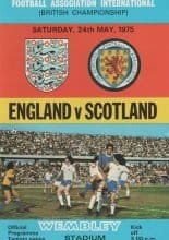 England v Scotland 24-May-1975