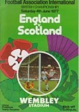 England v Scotland 04-Jun-1977