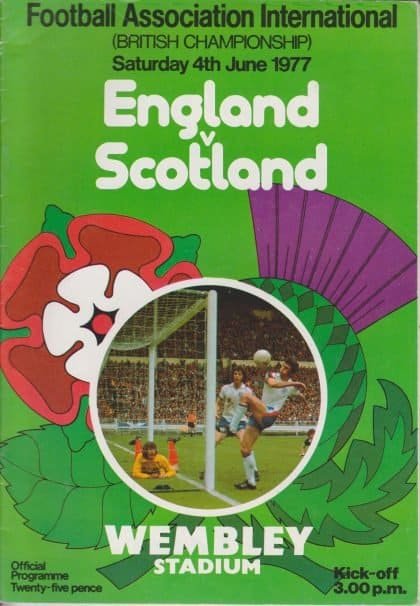 England v Scotland 04-Jun-1977