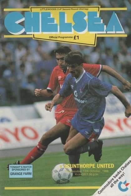 Chelsea v Scunthorpe United  12-Oct-1988