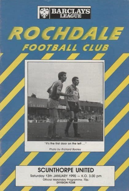 Rochdale v Scunthorpe United 13-Jan-1990