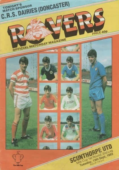 Doncaster Rovers v Scunthorpe United  13-Sep-1983