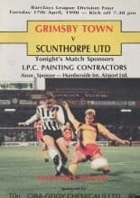 Grimsby Town v Scunthorpe United 17-Apr-1990