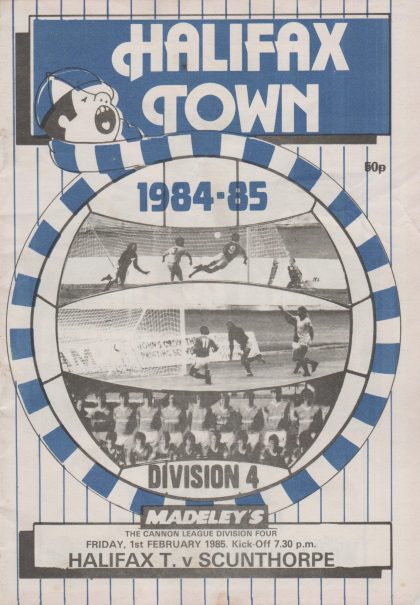 Halifax Town v Scunthorpe United 01-Feb-1985