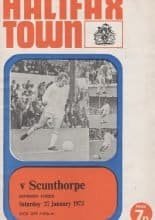 Halifax Town v Scunthorpe United  27-Jan-1973