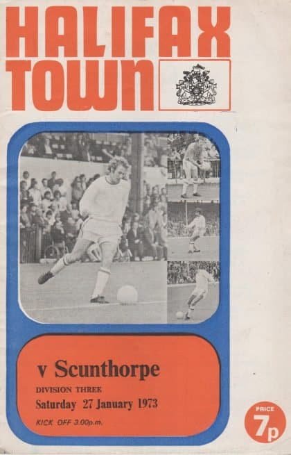Halifax Town v Scunthorpe United  27-Jan-1973