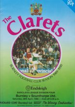 Burnley v Scunthorpe United 28-Apr-1990