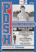 Peterborough United v Scunthorpe United  29-Oct-1988