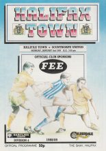 Halifax Town v Scunthorpe United 02-Jan-1989