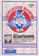 Doncaster Rovers v Scunthorpe United  04-Nov-1989