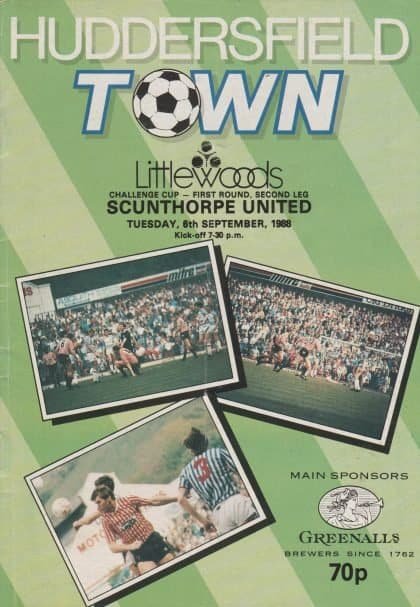 Huddersfield Town v Scunthorpe United 06-Sep-1988