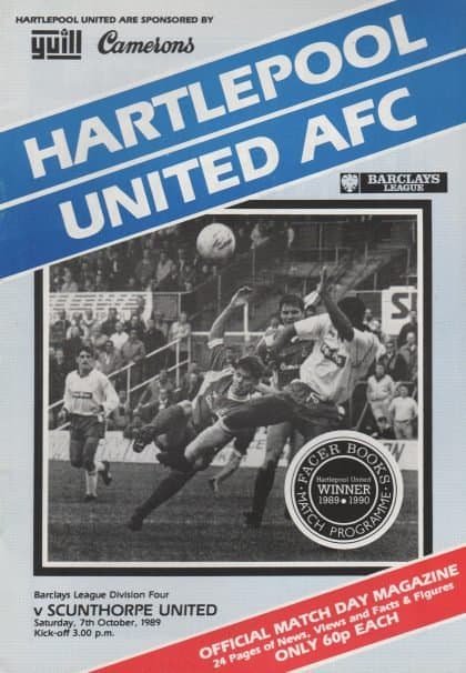 Hartlepool United v Scunthorpe United 27-Mar-1989
