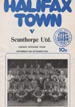 Halifax Town v Scunthorpe United 09-Oct-1976