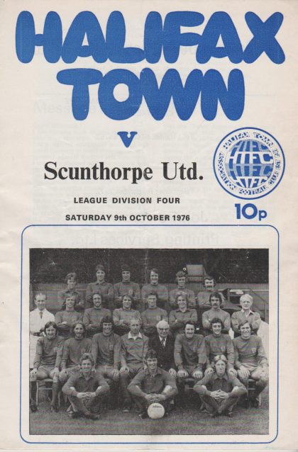 Halifax Town v Scunthorpe United 09-Oct-1976