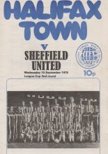 Halifax Town v Sheffield United 10-Sep-1975