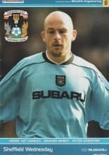 Coventry City v Sheffield Wednesday 27-Oct-2001