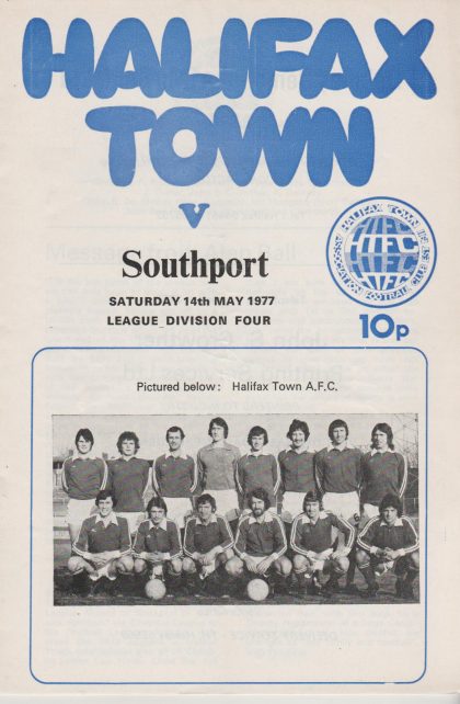 Halifax Town v Southport 14-May-1977