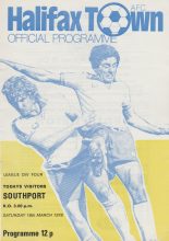 Halifax Town v Southport 18-Mar-1978